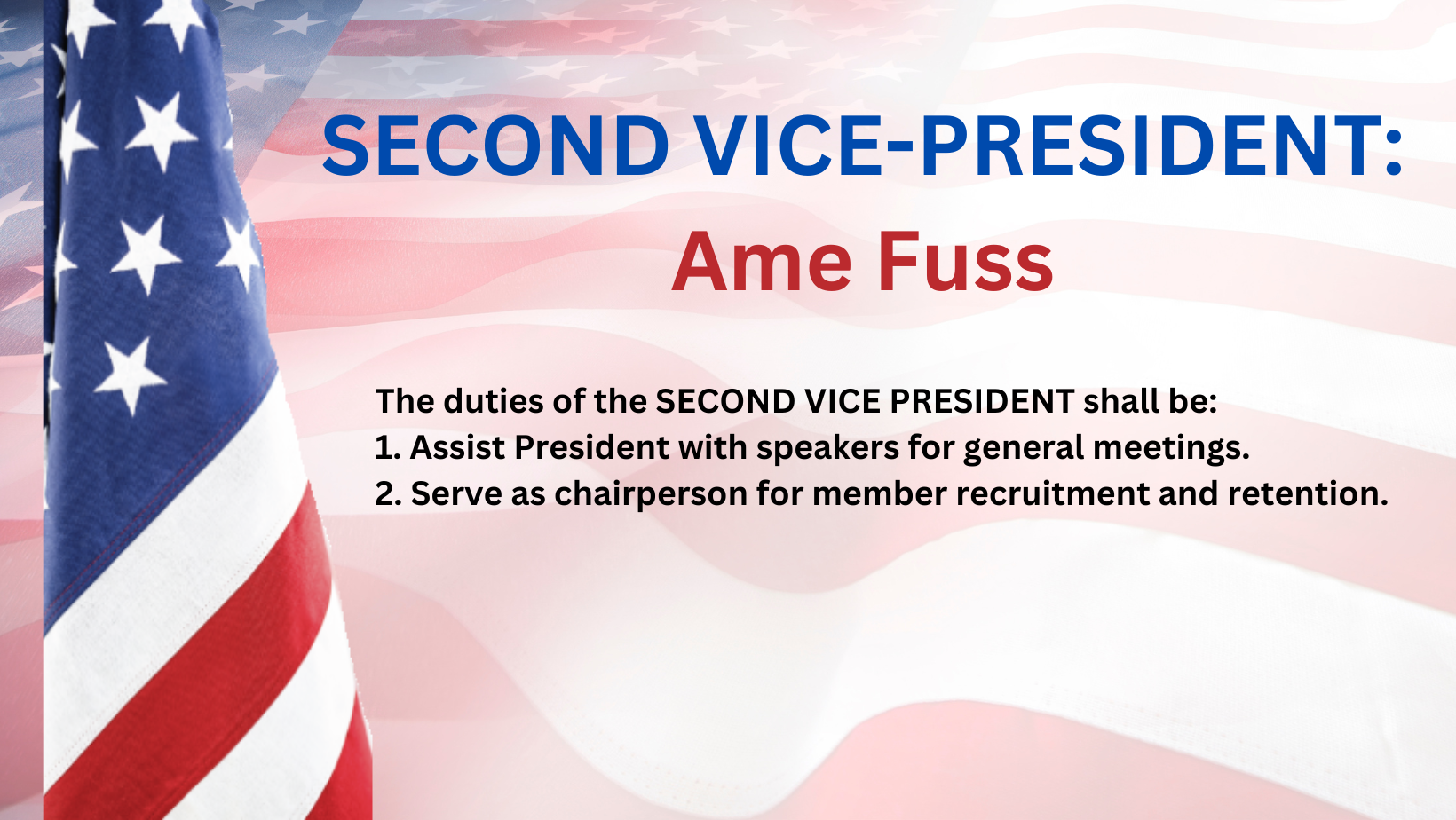 2nd VP Ame Fuss