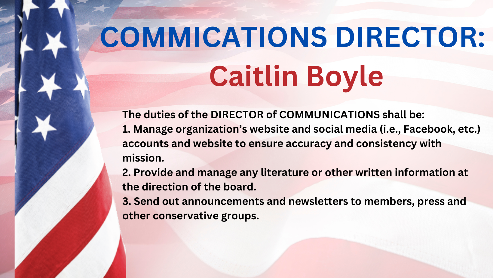 Comms Caitlin Boyle