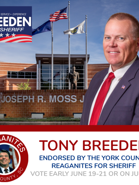 Reaganites Endorse Tony Breeden for York County Sheriff